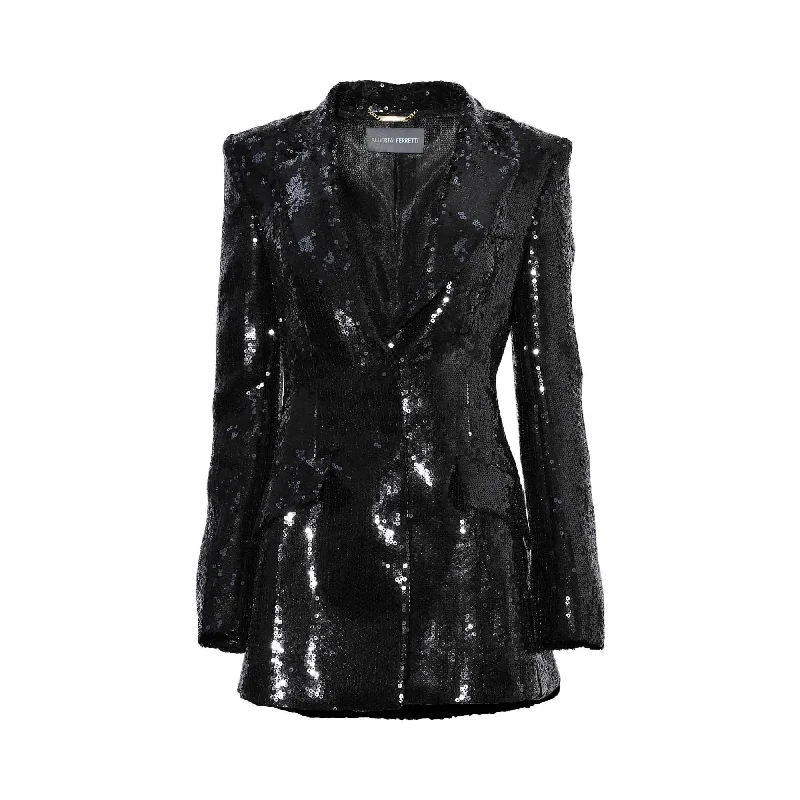 Alberta Ferretti Women's Stunning Sequin Blazer Women's Luxurious Jacket