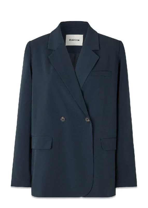 PerryMD blazer - Midnight Blue Silk Women's Blazer