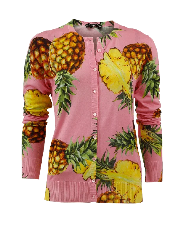 Pineapple Cardigan Casual Formal Business
