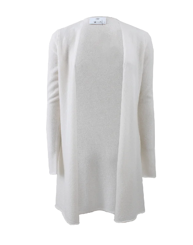 Long Open Drape Cardigan Tailored Straight A-Line