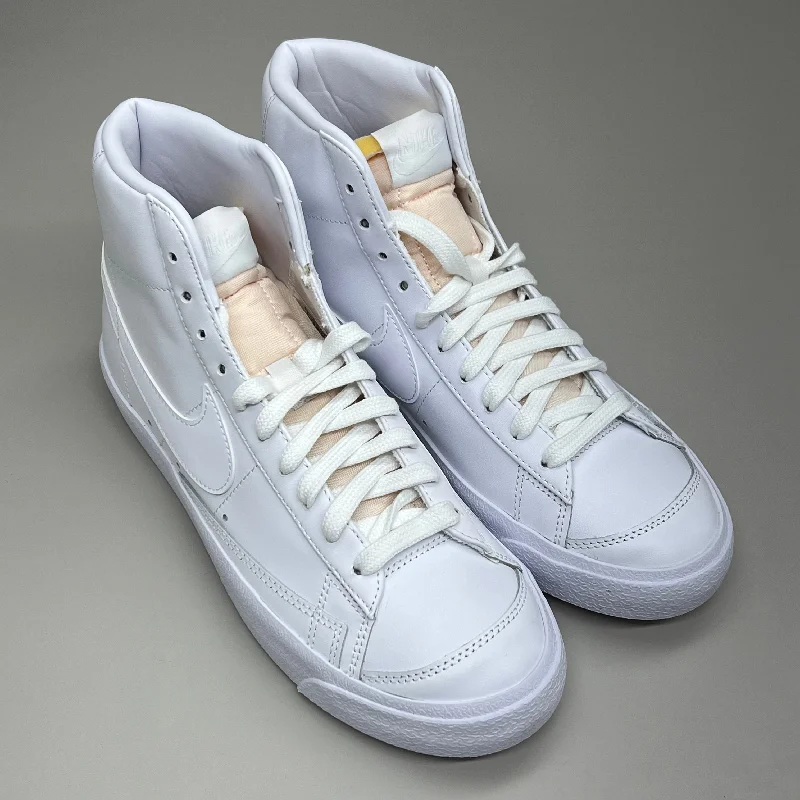 NIKE Blazer Mid 77' High-top Shoes SZ Womens 9.5 Mens 8 White & Peach CZ1055-117 Women's Solid Blazer NIKE Blazer Mid 77' High-top Shoes SZ Womens 9.5 Mens 8 White & Peach CZ1055-117 Women's Solid Blazer