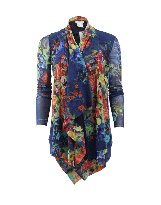Long Drape Cardigan Elegant Classic Vintage