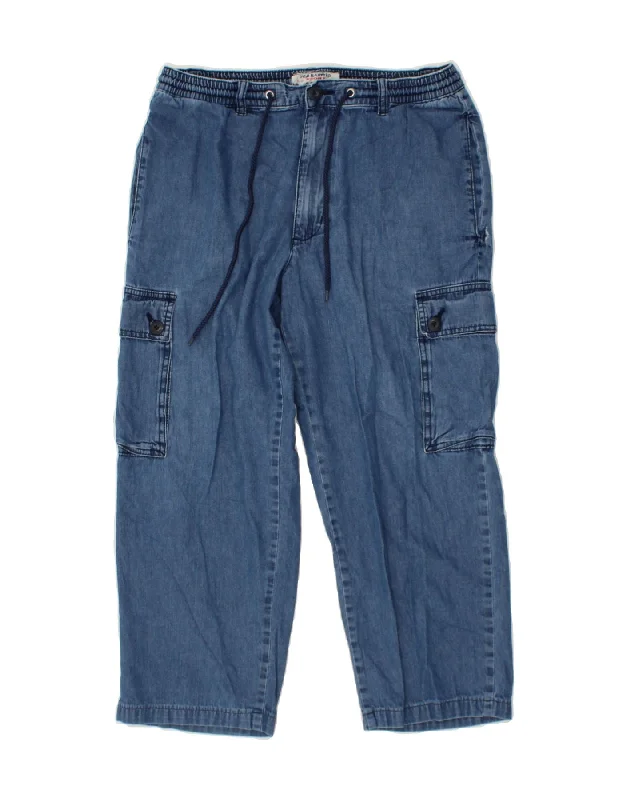 SEA BARRIER Womens Straight Cargo Trousers UK 14 Large W32 L23 Blue Trousers stylish elegant SEA BARRIER Womens Straight Cargo Trousers UK 14 Large W32 L23 Blue Trousers stylish elegant