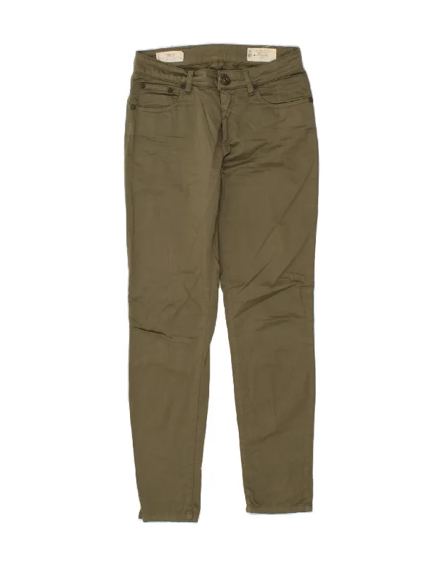 MARLBORO CLASSICS Womens Brigitte Slim Fit Casual Trousers W28 L30 Khaki Trousers versatile all-occasion MARLBORO CLASSICS Womens Brigitte Slim Fit Casual Trousers W28 L30 Khaki Trousers versatile all-occasion