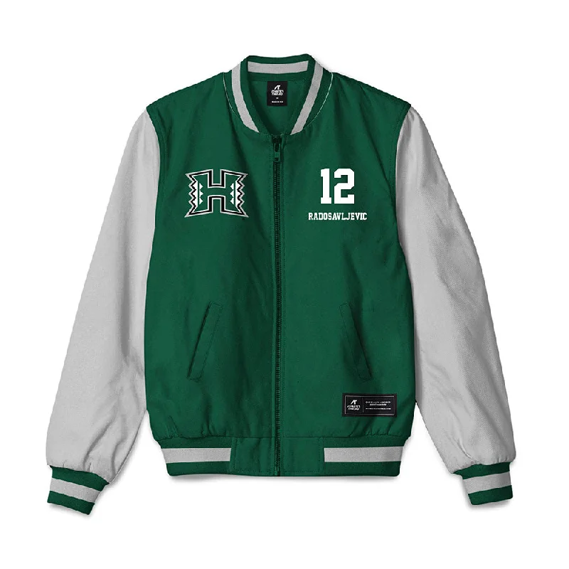 Hawaii - NCAA Women's Swimming & Diving : Camille Radosavljevic - Bomber Jacket Snapped Jacket Toggled Jacket Drawstring Jacket Hawaii - NCAA Women's Swimming & Diving : Camille Radosavljevic - Bomber Jacket Snapped Jacket Toggled Jacket Drawstring Jacket