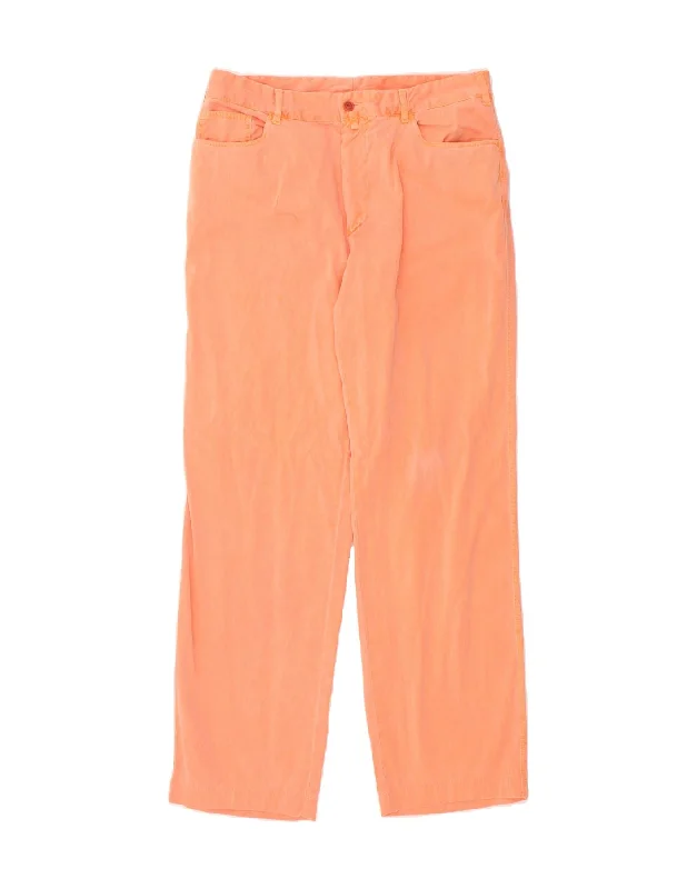 FACONNABLE Womens Straight Casual Trousers IT 44 Medium W32 L30 Orange Trousers Bootcut Casual FACONNABLE Womens Straight Casual Trousers IT 44 Medium W32 L30 Orange Trousers Bootcut Casual
