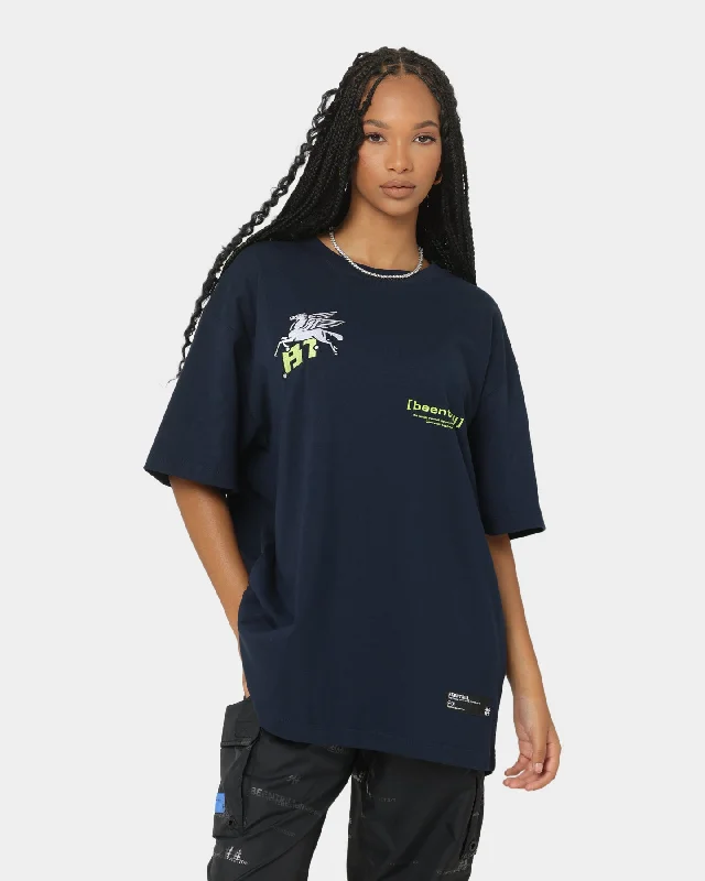 BEENTRILL Dark Horse Short Sleeve T-Shirt Navy Blazer Women's Trendy Jacket