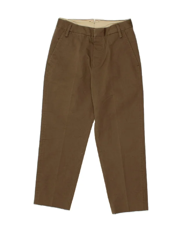 DSQUARED2 Womens Tapered Chino Trousers IT 42 Medium W28 L25 Khaki Cotton Trousers Tapered Slim Fit DSQUARED2 Womens Tapered Chino Trousers IT 42 Medium W28 L25 Khaki Cotton Trousers Tapered Slim Fit