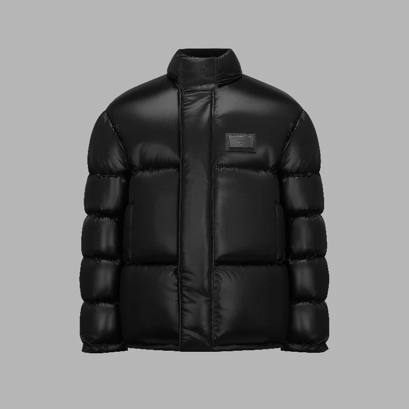 Blvck Magnetic Coat Peter Pan Collar Cowl Neck Turtleneck