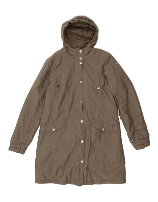 ADIDAS Womens Hooded Windbreaker Coat UK 16 Large Grey Polyester Turtleneck Wrap Cape ADIDAS Womens Hooded Windbreaker Coat UK 16 Large Grey Polyester Turtleneck Wrap Cape