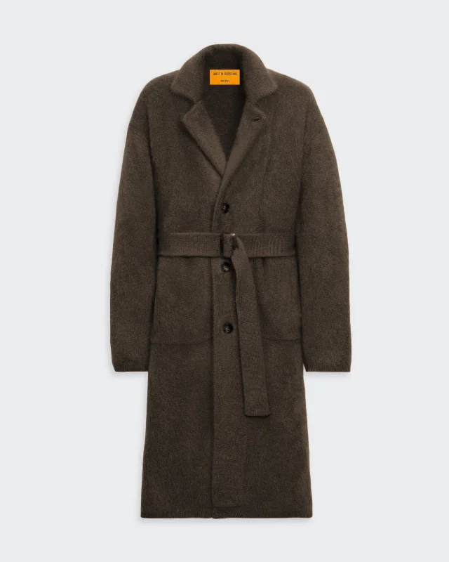 Grizzly Wash Coat  - Chestnut Sequined Lace Ribbed