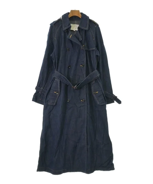BEATING HEART Trench coats Square Neck One-Shoulder Off-the-Shoulder