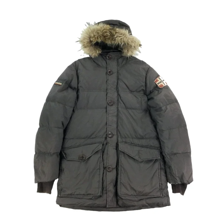 Napapijri Winter Coat - Women/L Faux Fur Real Fur Shearling