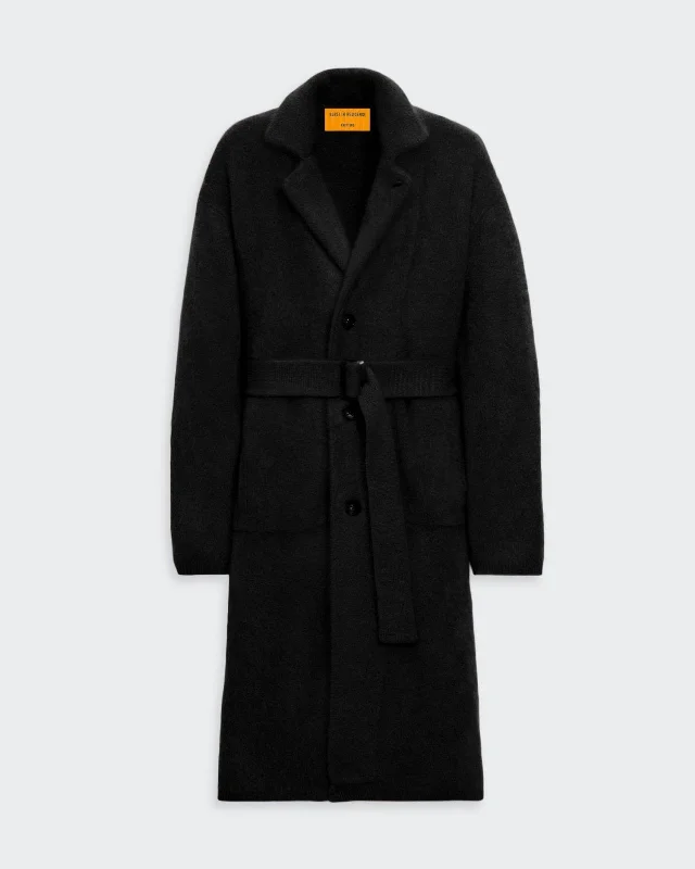 Grizzly Wash Coat - Black Embroidered Appliqued Beaded