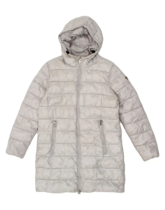 NORTH SAILS Womens Hooded Padded Coat UK 16 Large Grey Polyamide Cardigan Sweater Pullover NORTH SAILS Womens Hooded Padded Coat UK 16 Large Grey Polyamide Cardigan Sweater Pullover