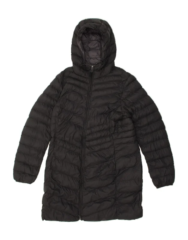 MOUNTAIN WAREHOUSE Womens Hooded Padded Coat UK 16 Large Black Nylon Rayon Velvet Corduroy MOUNTAIN WAREHOUSE Womens Hooded Padded Coat UK 16 Large Black Nylon Rayon Velvet Corduroy