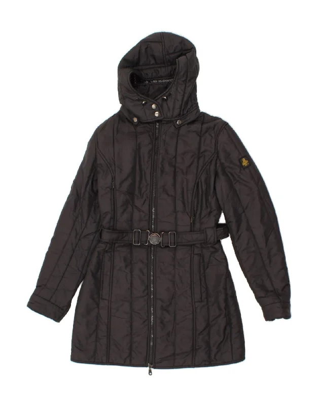 REFRIGIWEAR Womens Hooded Padded Coat UK 14 Medium Black Polyester Vest Waistcoat Gilet REFRIGIWEAR Womens Hooded Padded Coat UK 14 Medium Black Polyester Vest Waistcoat Gilet
