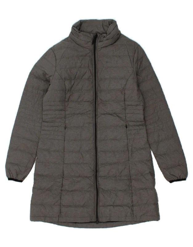 MOUNTAIN WAREHOUSE Womens Padded Coat UK 12 Medium Grey Nylon Toggle Coat Shawl Collar Coat Notch Collar Coat MOUNTAIN WAREHOUSE Womens Padded Coat UK 12 Medium Grey Nylon Toggle Coat Shawl Collar Coat Notch Collar Coat