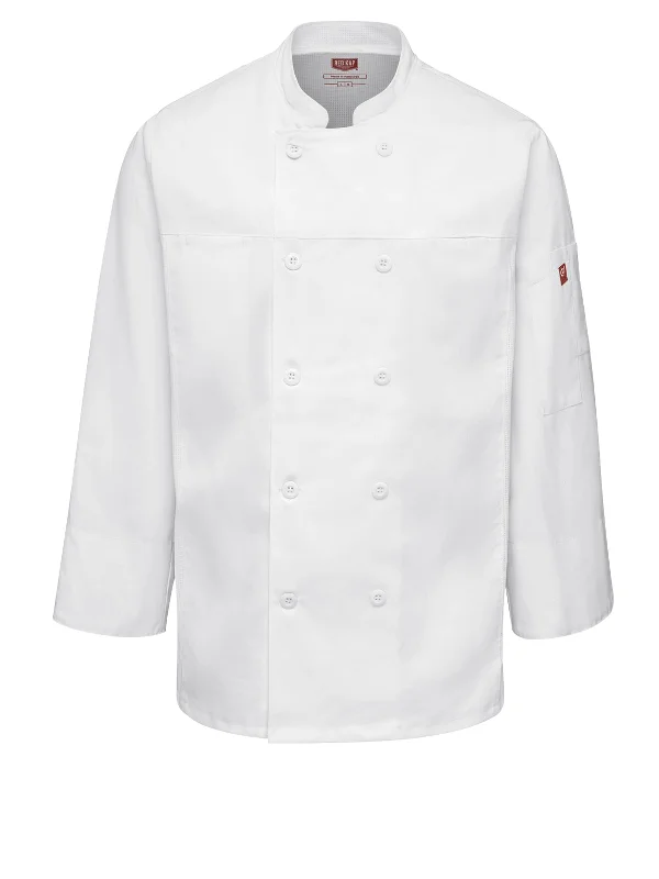 Men's Deluxe Airflow Chef Coat Striped Polka Dot Floral