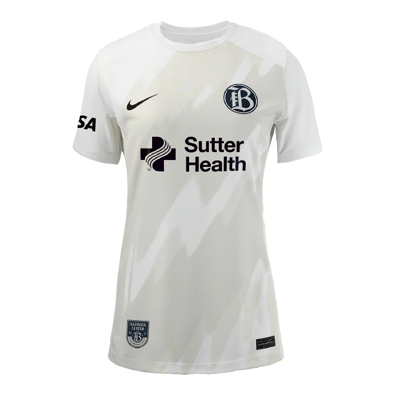Women's Nike 2024 Bay FC Primary Replica Jersey Animal Print Jersey Tee