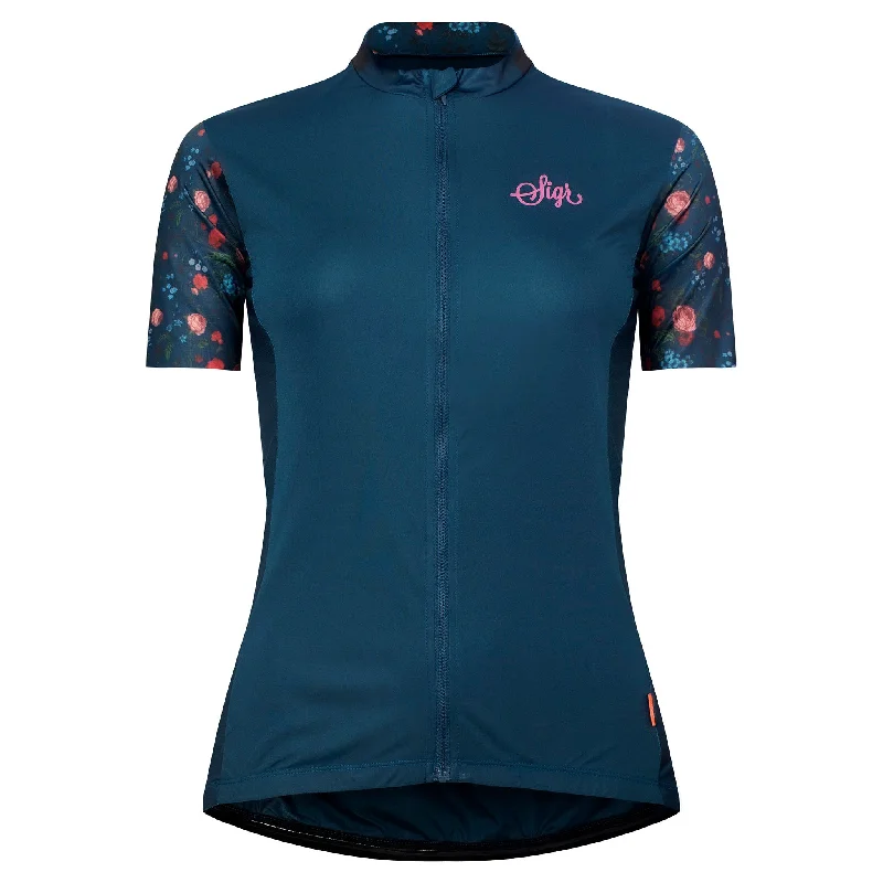 Cikoria Women's Cycling Jersey Patterned Jersey Tee