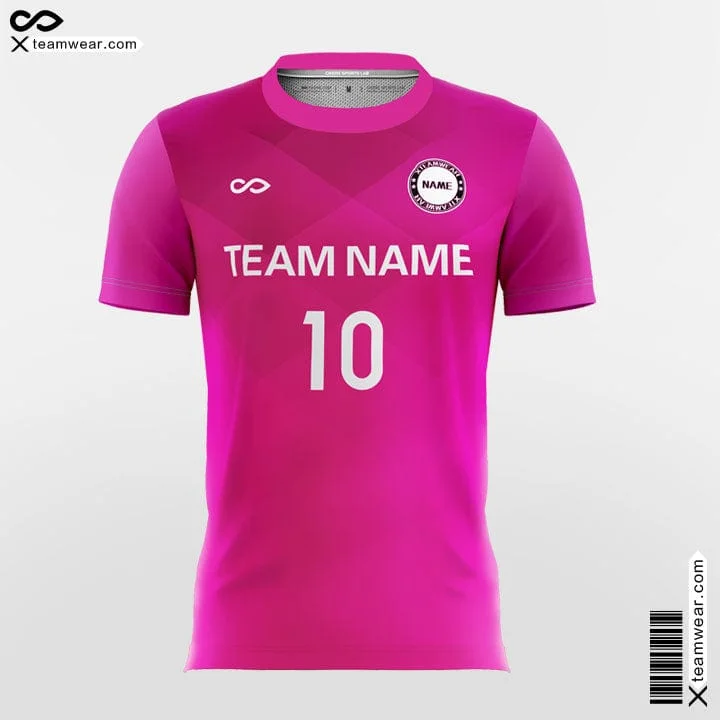 Classic - Custom Womens Soccer Jerseys Pink Design Chevron Modern Jersey Tee