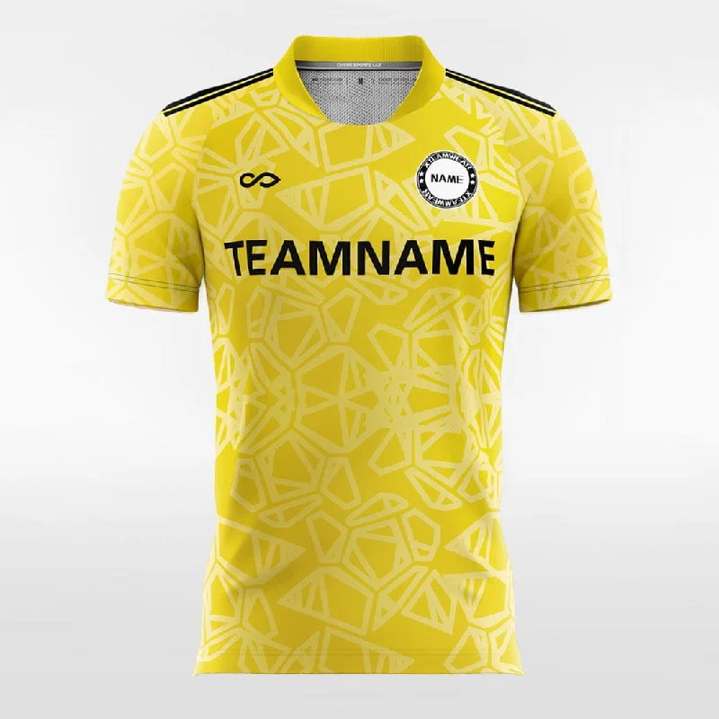 Classic Paisley - Custom Women Soccer Jerseys Design Yellow Long Sleeve Jersey Tee