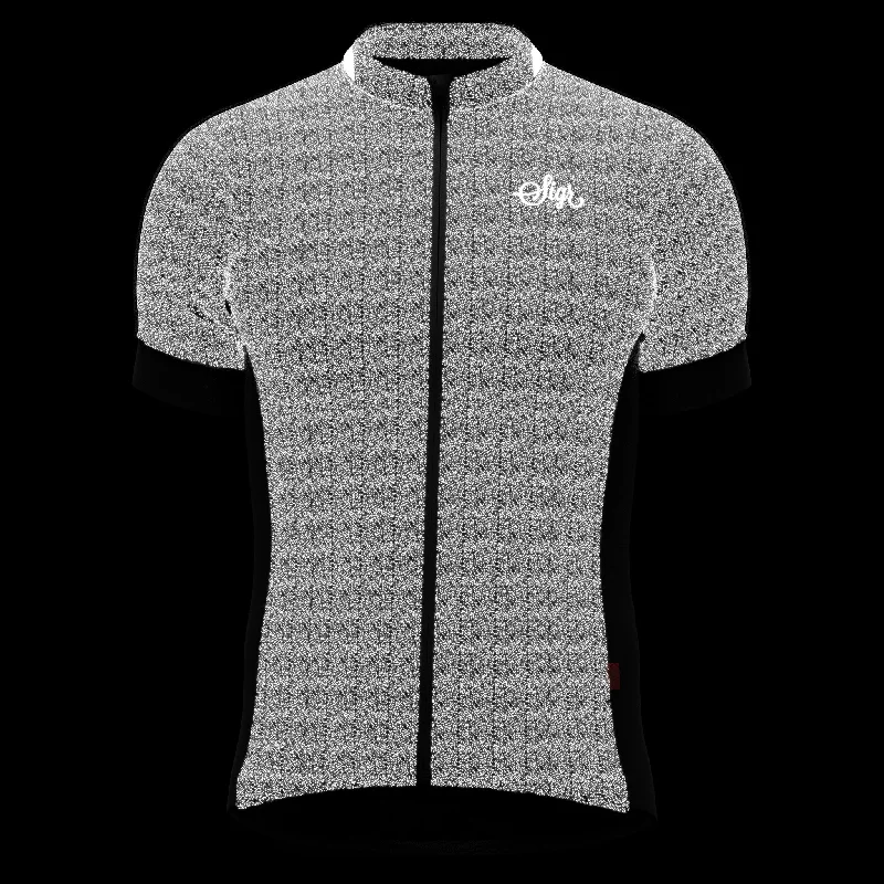 Grus Norrsken Women's Black Reflective Cycling Jersey Eco-Friendly Jersey Tee