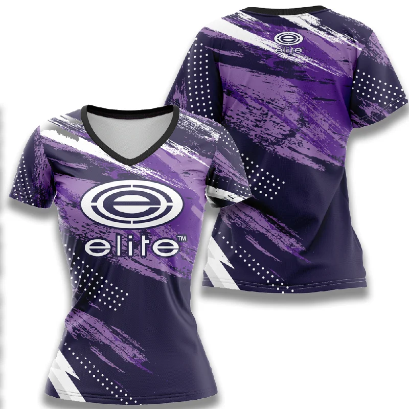 Elite Womens Jersey – ESD 1428 Brushed Purple Gold Jersey Tee