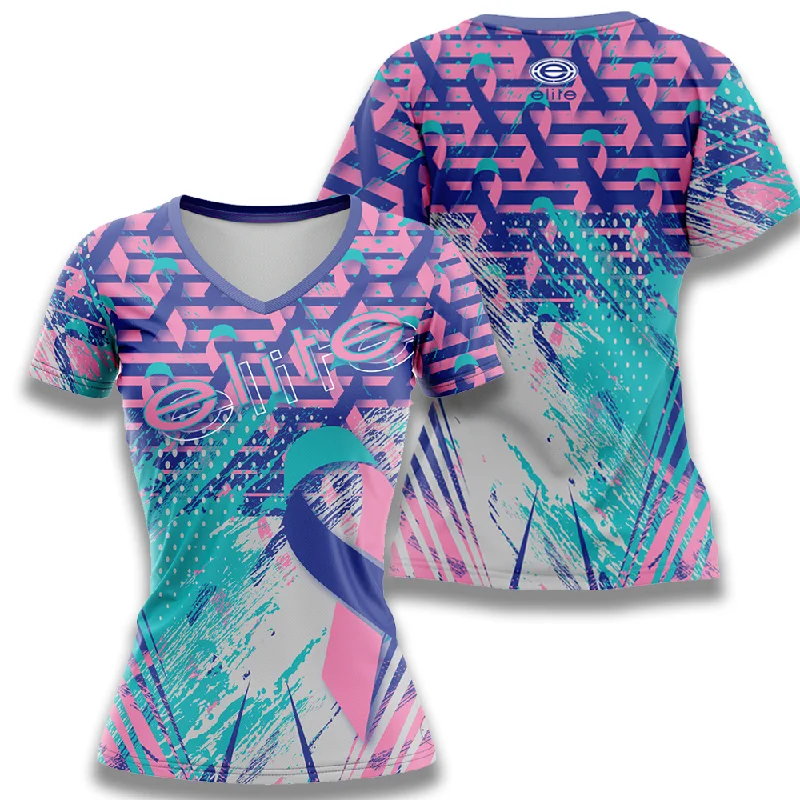 Elite Womens Jersey – ESD 1442 Thyroid Cancer Mint Green Jersey Tee