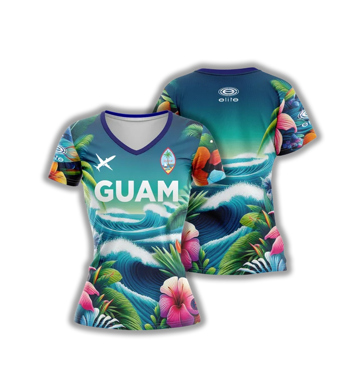 Elite Womens Jersey – ESD 1465 Guam Paradise Handmade Jersey Tee