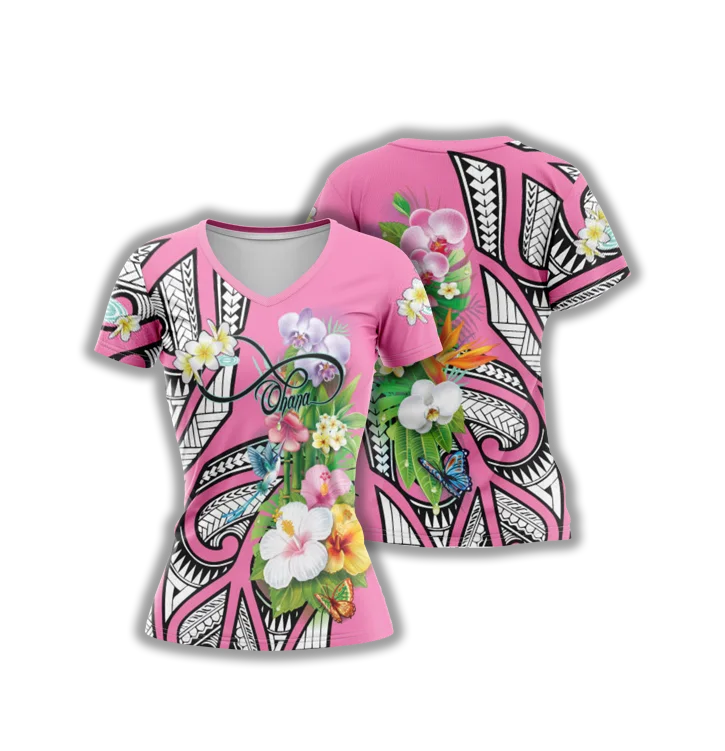 Elite Womens Jersey – ESD 942 Ohana Pink Burgundy Jersey Tee