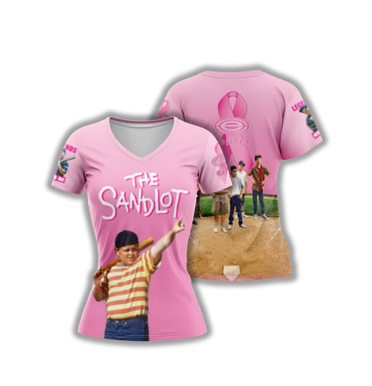 Elite Womens Jersey – Pink Sandlot Mustard Yellow Jersey Tee