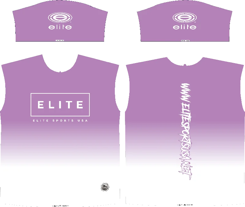 Elite Womens Jersey – Purple Fade Festive Jersey Tee