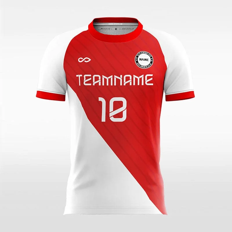 Fashion Split - Women Custom Soccer Jerseys Design Red White Olive Green Jersey Tee