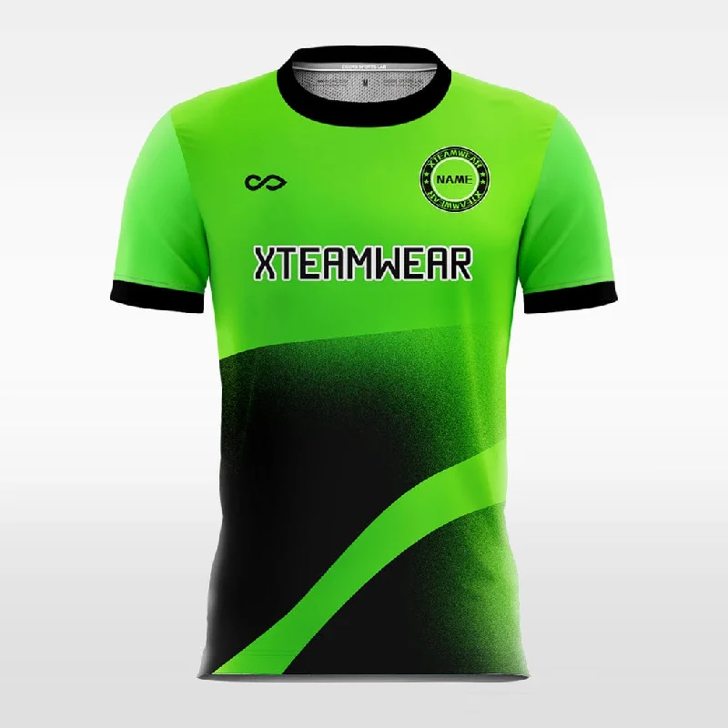 Green Gradient - Women Custom Soccer Jerseys Fluorescent Evening Jersey Tee