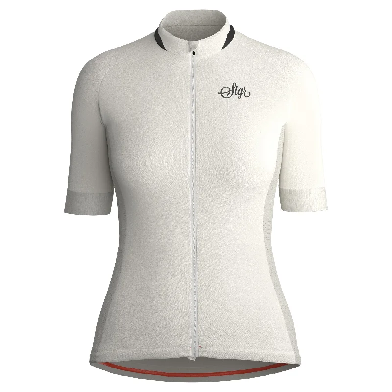 Hägg Women's White Cycling Jersey Bronze Jersey Tee