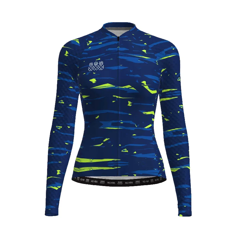 Women's Long Sleeve Jersey | Midnight FINAL SALE Dark Color Jersey Shirt
