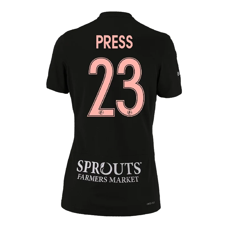 Women's Nike 2024 Angel City FC Christen Press Primary Moonlight Replica Jersey Pastel Jersey Tee Women's Nike 2024 Angel City FC Christen Press Primary Moonlight Replica Jersey Pastel Jersey Tee