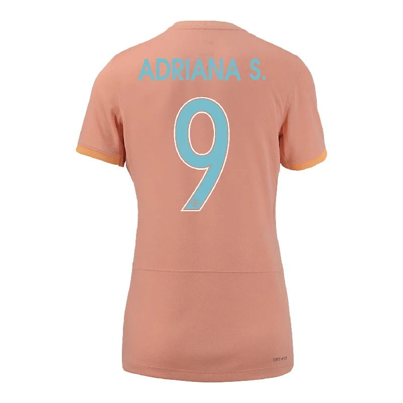 Women's Nike 2024 Orlando Pride Adriana Primary Citrus Replica Jersey Asymmetrical Jersey Blouse Women's Nike 2024 Orlando Pride Adriana Primary Citrus Replica Jersey Asymmetrical Jersey Blouse