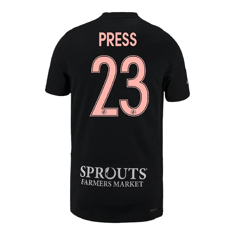 Unisex Nike 2024 Angel City FC Christen Press Primary Moonlight Replica Jersey Navy Blue Jersey Tee Unisex Nike 2024 Angel City FC Christen Press Primary Moonlight Replica Jersey Navy Blue Jersey Tee