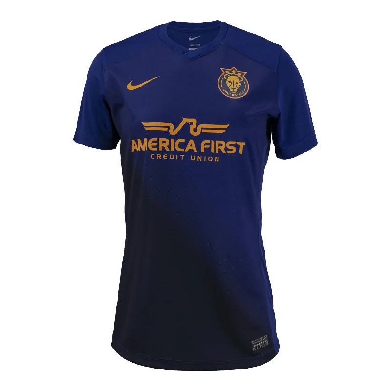 Women's Nike 2024 Utah Royals FC Secondary Mountain Heir Replica Jersey Premium Jersey Tee