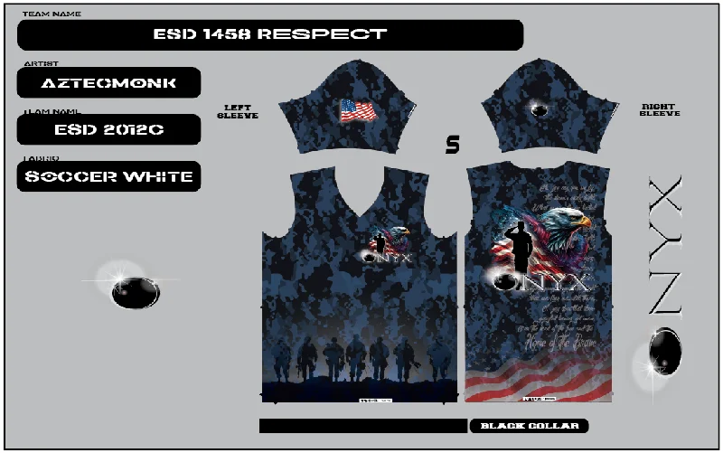 Onyx Womens Jersey – ESD 1458 Respect Animal Print Jersey Tee