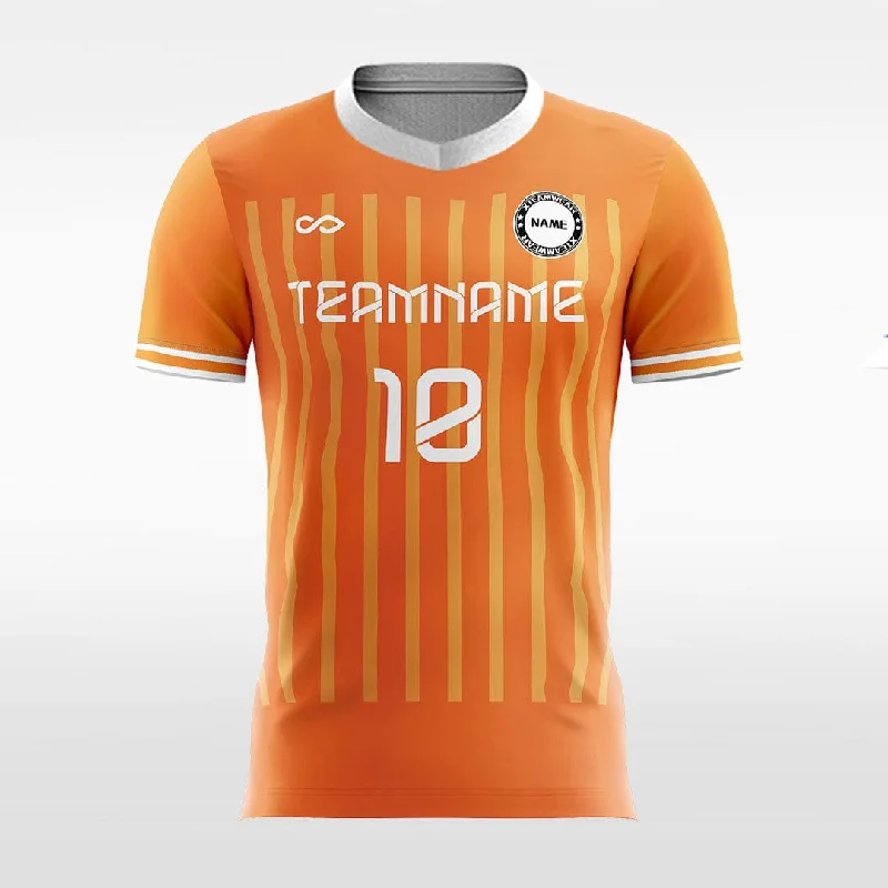 Orange Stripe - Women Custom Soccer Jerseys Design Classic Boat Neck Jersey Shirt