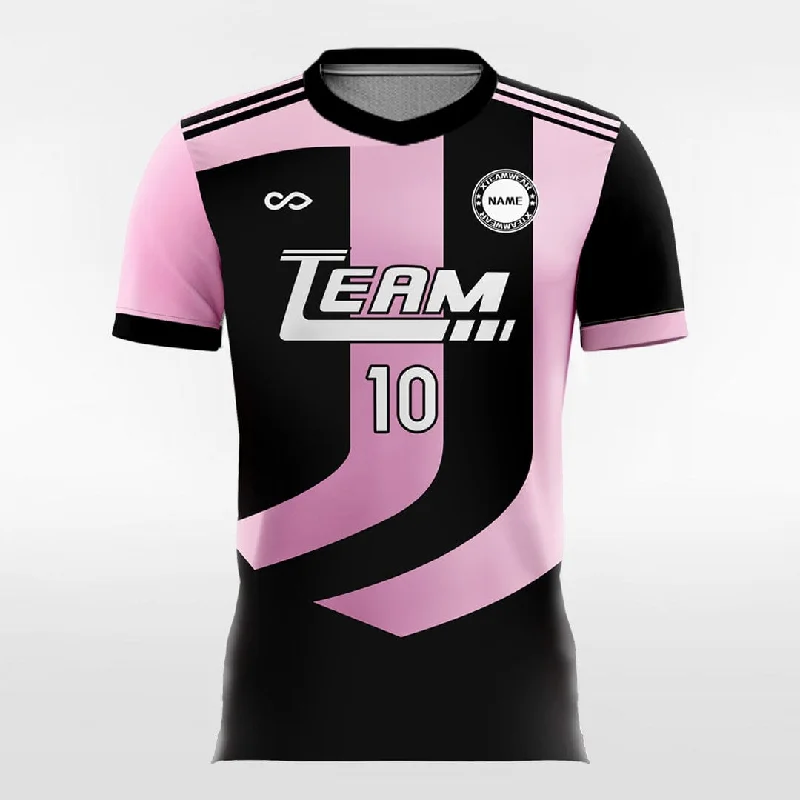 Pink and Black Graphic - Women Custom Soccer Jerseys Design Lavender Jersey Tee