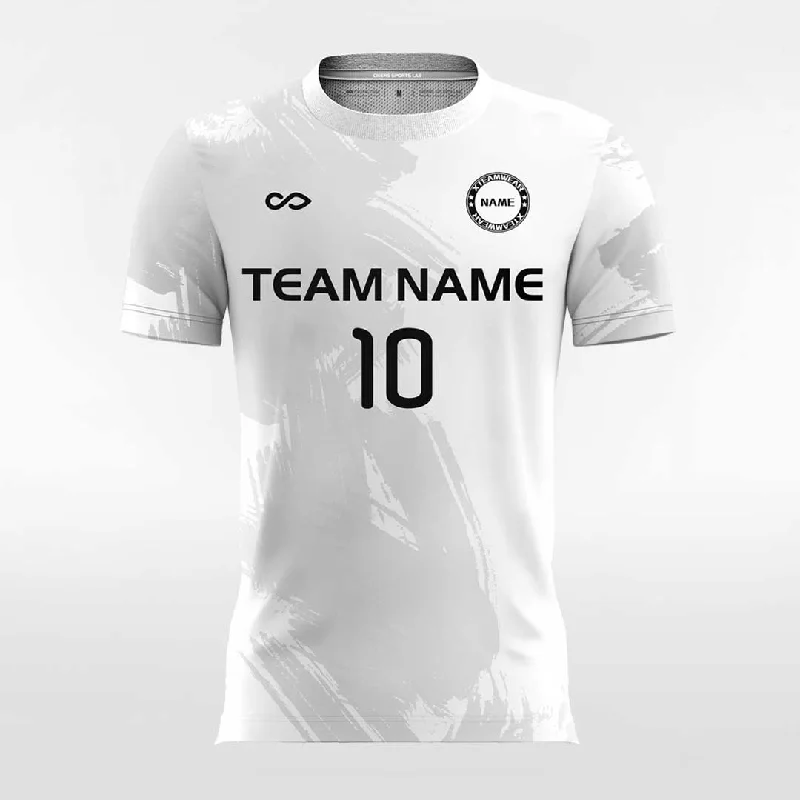 Pop Camouflage - Women Custom Soccer Jerseys Design Grey High Neck Jersey Shirt