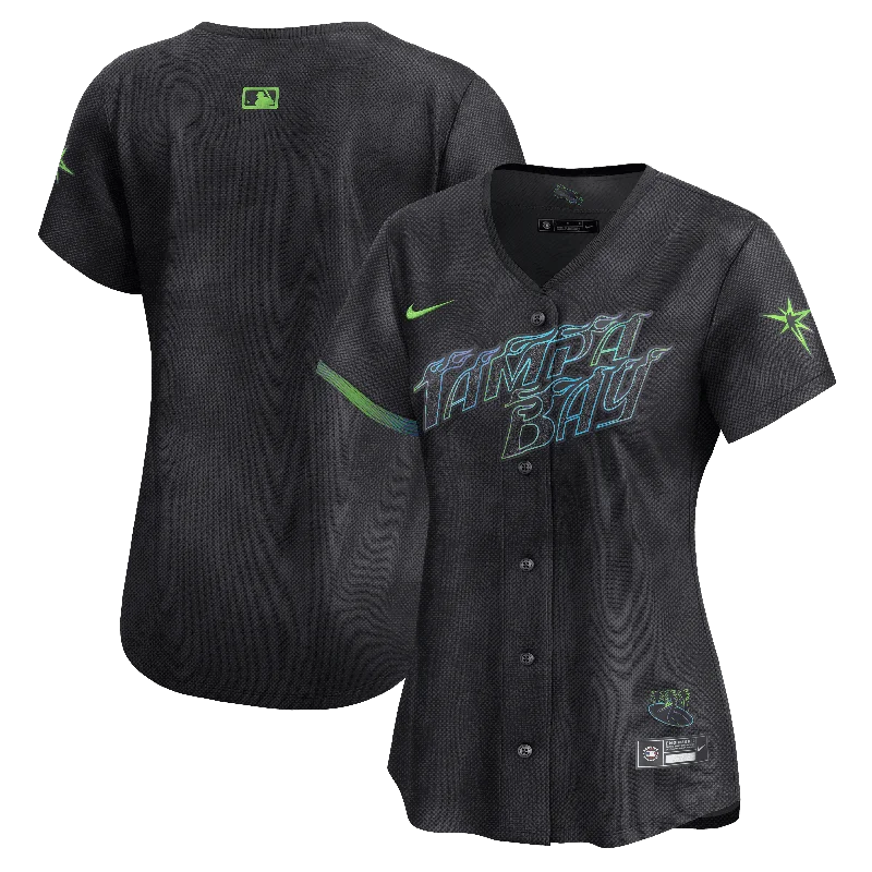 Rays Women's Nike Charcoal Grey City Connect Limited Replica Jersey Warm Jersey Shirt Rays Women's Nike Charcoal Grey City Connect Limited Replica Jersey Warm Jersey Shirt