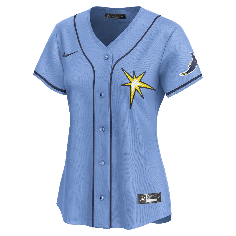 Rays Women's Nike Columbia Blue Burst Vapor Limited Replica Jersey Daily Wear Jersey Tee Rays Women's Nike Columbia Blue Burst Vapor Limited Replica Jersey Daily Wear Jersey Tee