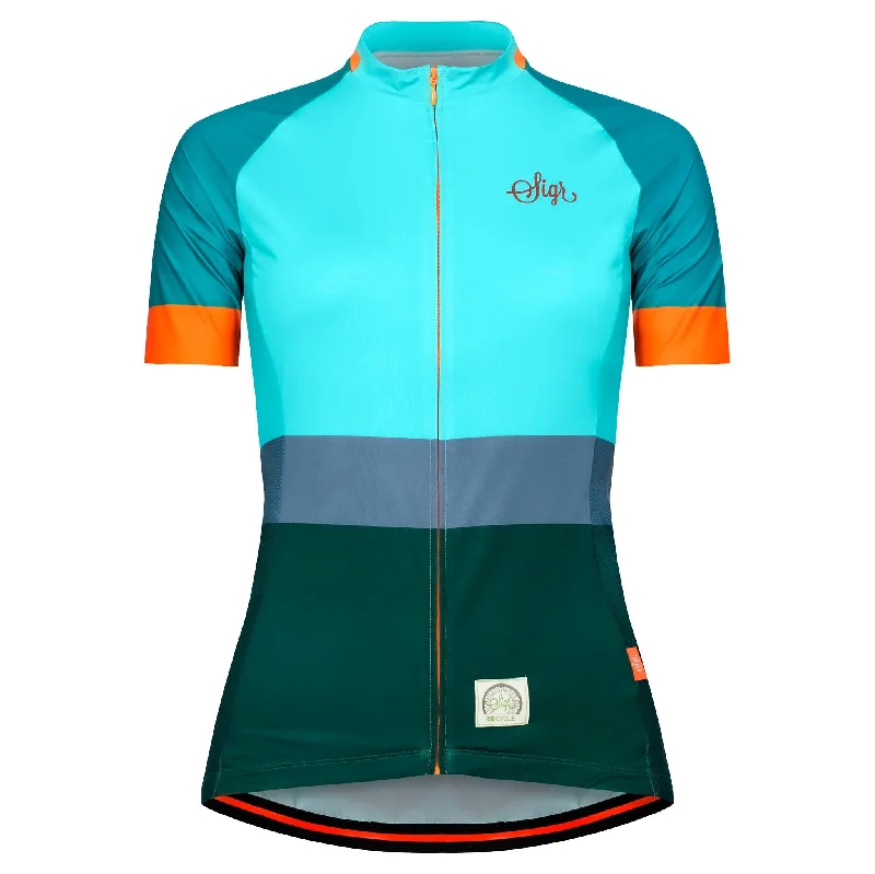 Ocean Recycle Dawn Women's Cycling Jersey Organic Jersey Tee