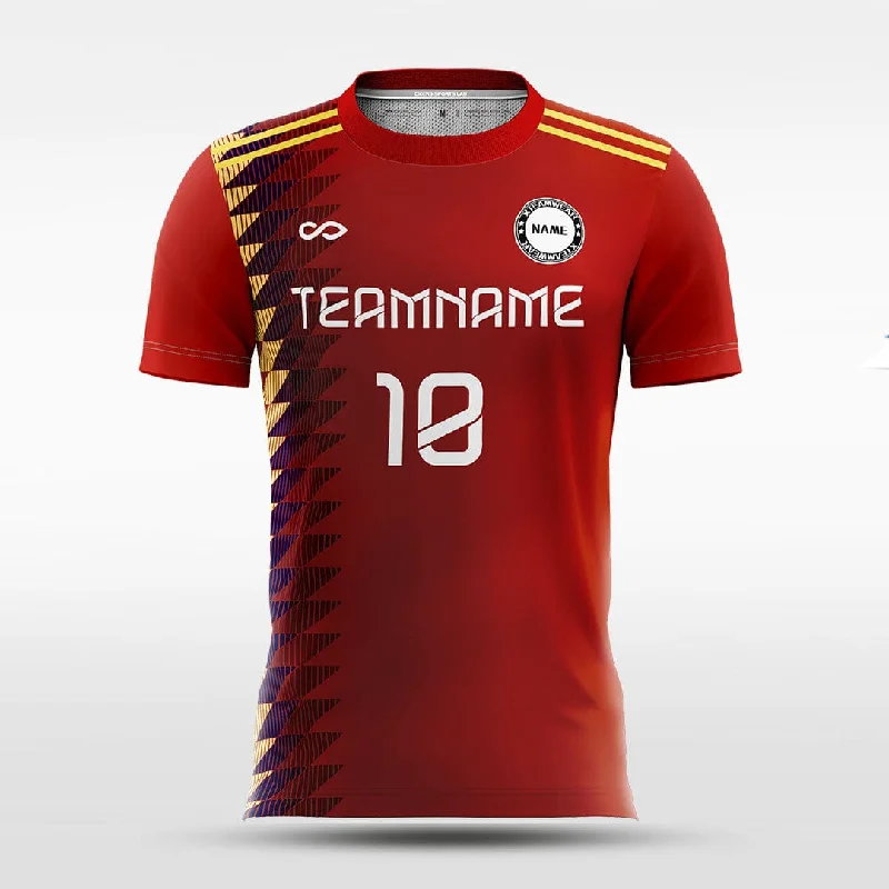 Red Moire - Women Custom Soccer Jerseys Design Sublimation Asymmetrical Jersey Blouse Red Moire - Women Custom Soccer Jerseys Design Sublimation Asymmetrical Jersey Blouse